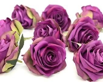 Waipfaru Rose Artificiali Viola - 16 Rose Finta Seta Per Decorazione - Foto 3