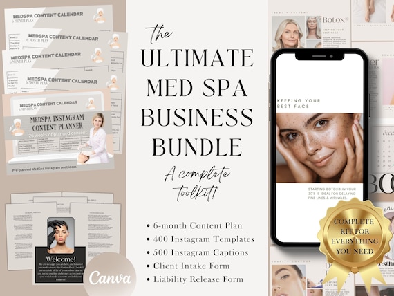 MedSpa Instagram Botox Filler Template Med Spa Template Botox Instagram Template Waxing Consent Form Esthetician Post Med Spa Social Media