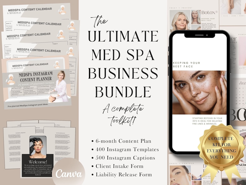MedSpa Instagram Botox Filler Template Med Spa Template Botox Instagram Template Waxing Consent Form Esthetician Post Med Spa Social Media image 1
