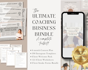 Coaching Business Toolkit Life Coach Template Business Coach Template Mental Health Coach Template Nutrition Coach Gift Client Intake Form