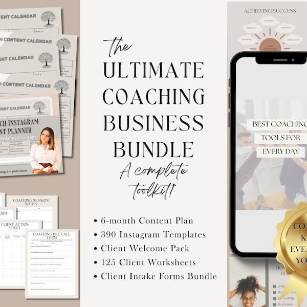 Coaching Business Toolkit Life Coach Template Business Coach Template Mental Health Coach Template Nutrition Coach Gift Client Intake Form