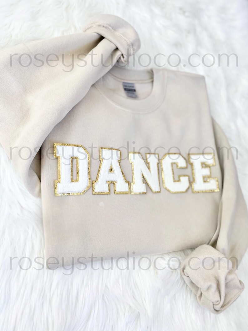 DANCE Sweatshirt Dance Crewneck Dance Patch Sweatshirt Dance Shirt Dance Mom Shirt Dance Gift Dancer Sweatshirt Dancer Shirt Dancer Gift image 1