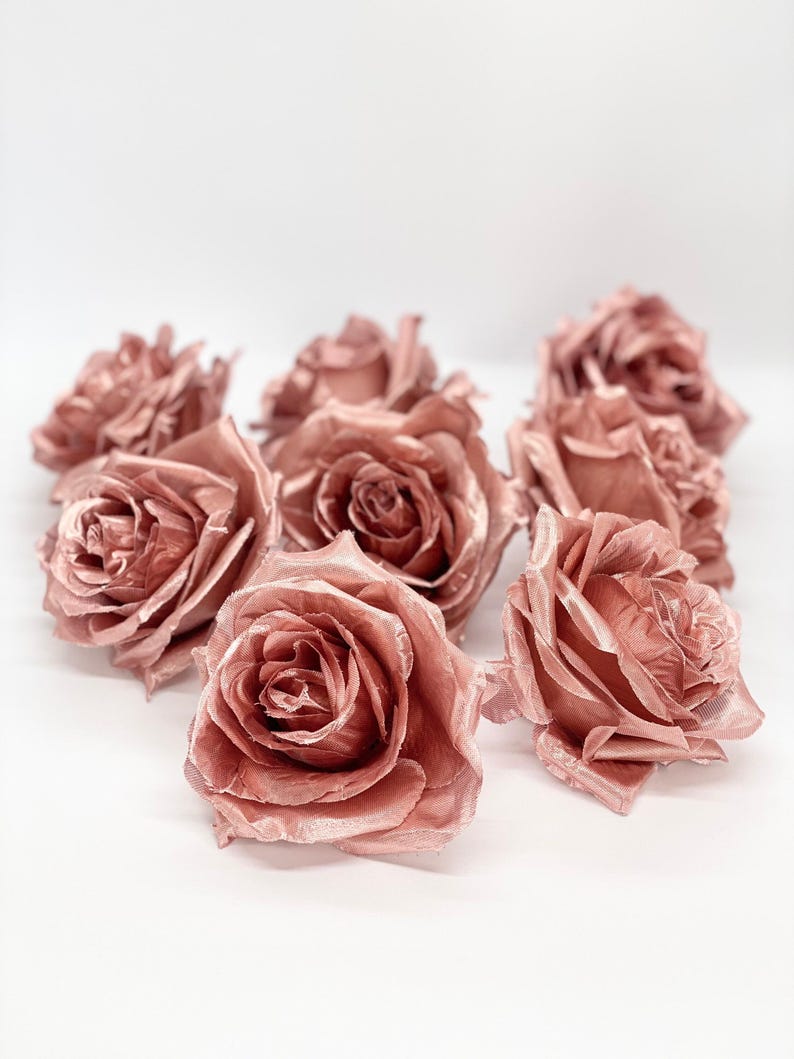 3 inch Metallic Rose Gold Rose Gold Rose gold rose Rose Gold flower gold flower metallic Flower Metallic Rose Gold Wedding Metallic Rose Gold Wedding Decor Rose Decor Rose Gold Cake Flower Rose Centerpiece flower Flower wedding