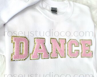 Girl DANCE Sweatshirt Dance Crewneck Youth Dance Patch Sweatshirt Kid Dance Shirt Dance Gift Dancer Sweatshirt Dancer Shirt Dancer Gift