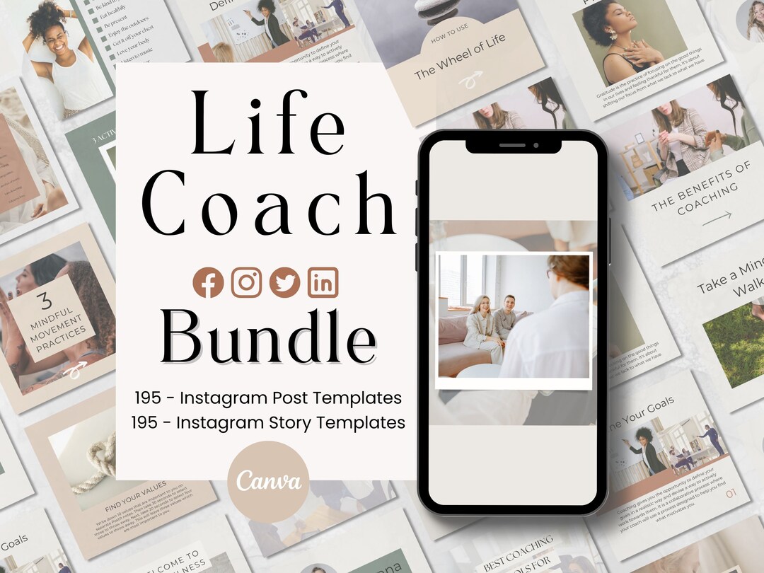 Life Coach Instagram Template Business Instagram Coaching Instagram ...