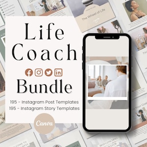 Life Coach Instagram Template Business Instagram Coaching Instagram Mental Health Coach Template Coaching Instagram Coaching Template