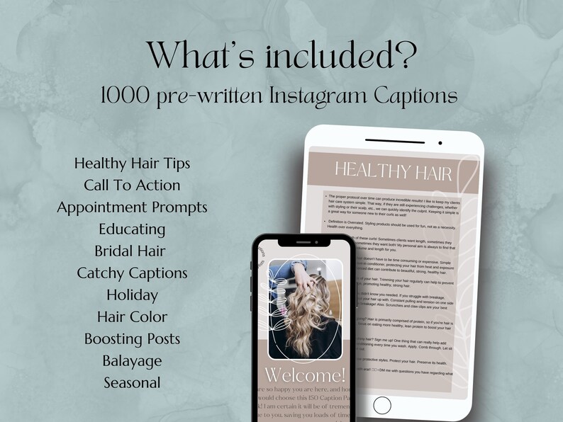 Hairstylist Social Media Caption Hairstylist Instagram Caption Etsy