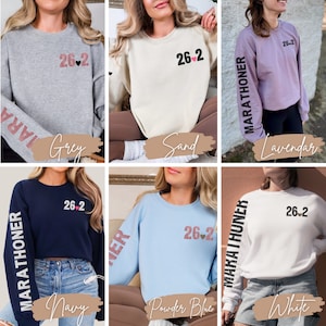 Women 26.2 Shirt Marathoner Gift for Runner Marathon Sweatshirt