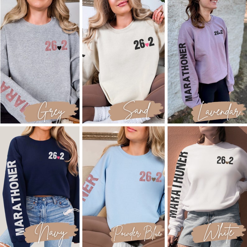 Women 26.2 Shirt Marathoner Gift for Runner Marathon Sweatshirt