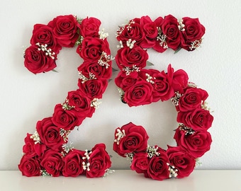 25e verjaardag decor 25e verjaardagsfeestje 25e verjaardag cadeau bloemen nummer eerste verjaardag decor 1e verjaardag decoraties verjaardagsfoto