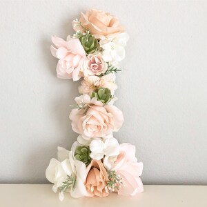 Decoração para festa de aniversário Shabby Chic Decoração para festa de aniversário vintage Número floral Número de flores Boho Chic Aniversário Decoração para o primeiro aniversário