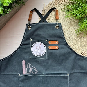 Personalized Apron for Nail Tech Gift Idea for Nail Tech Logo Apron Custom Branding Apron for Nail Salon Apron for Esthetician Gift Apron