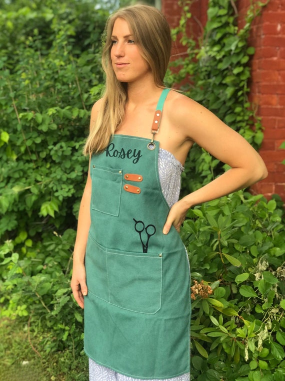 Hairstyling Apron Amazon.com: HODRANT Barber Apron for Men & Women, Water  main image 4