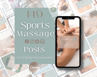 Sports Massage Instagram Template Sports Massage Social Media Template Sports Massage Template Sports Massage Therapist Sports Massage Posts