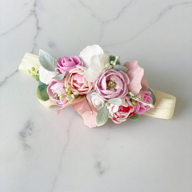 Astoria Stretch Golden Baby Flower Crown