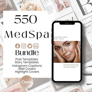 Botox Instagram Medspa Template Bundle Filler Instagram Botox and Filler Social Media Posts Medspa Instagram Captions Nurse Injector Reel