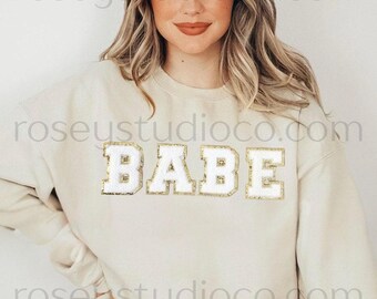Bluza BABE Bluza Babe Koszulka Babe Koszulka Babe Bachelorette Bluza Babe Bride Koszulka Panna Młoda Prezent na wieczór panieński Bluza druhna Prezent dla druhny