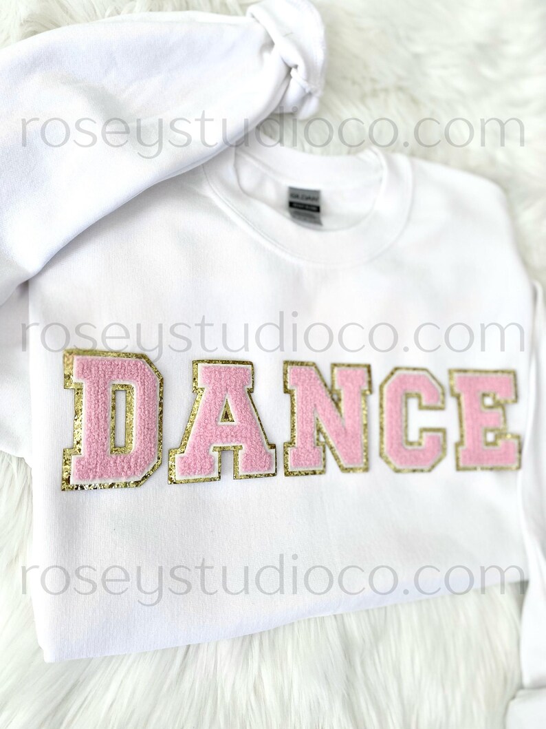 DANCE Sweatshirt Dance Crewneck Dance Patch Sweatshirt Dance Shirt Dance Mom Shirt Dance Gift Dancer Sweatshirt Dancer Shirt Dancer Gift image 7