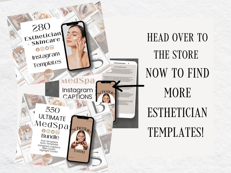 Esthetician Content Planning Calendar Skincare Content Planner Etsy