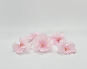 Artificial Cherry Blossom Flowers Blush Pink Cherry Blossom Set of 5 Light Pink Cherry Blossom Flower Party Decor Floral Party Decor Wedding