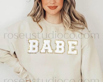 Bluza BABE Bluza Babe Koszulka Babe Koszulka Babe Bachelorette Bluza Babe Bride Koszulka Panna Młoda Prezent na wieczór panieński Bluza druhna Prezent dla druhny