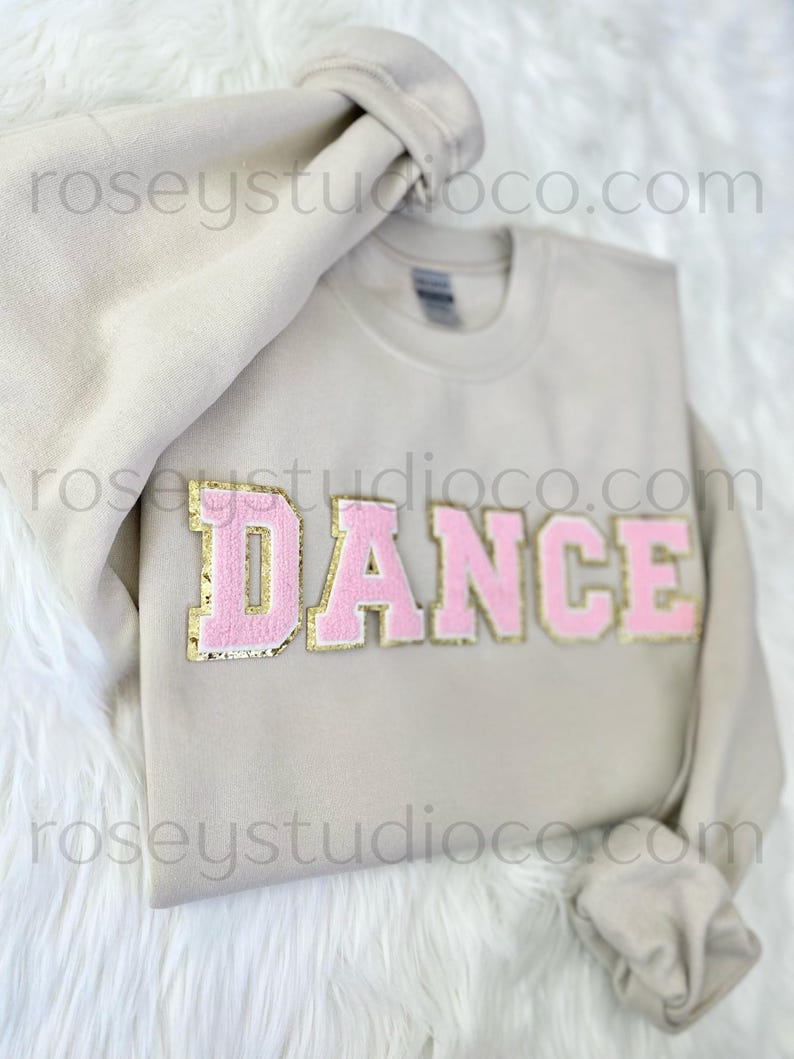 DANCE Sweatshirt Dance Crewneck Dance Patch Sweatshirt Dance Shirt Dance Mom Shirt Dance Gift Dancer Sweatshirt Dancer Shirt Dancer Gift image 4