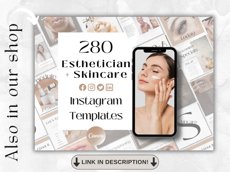 Esthetician Content Planning Calendar Skincare Content Planner Etsy