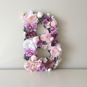 Floral Letter Flower Letter Large Flower Letter Decor Personalized Gift Wedding Decor Baby Shower Gift Shower Decor Wedding Gift