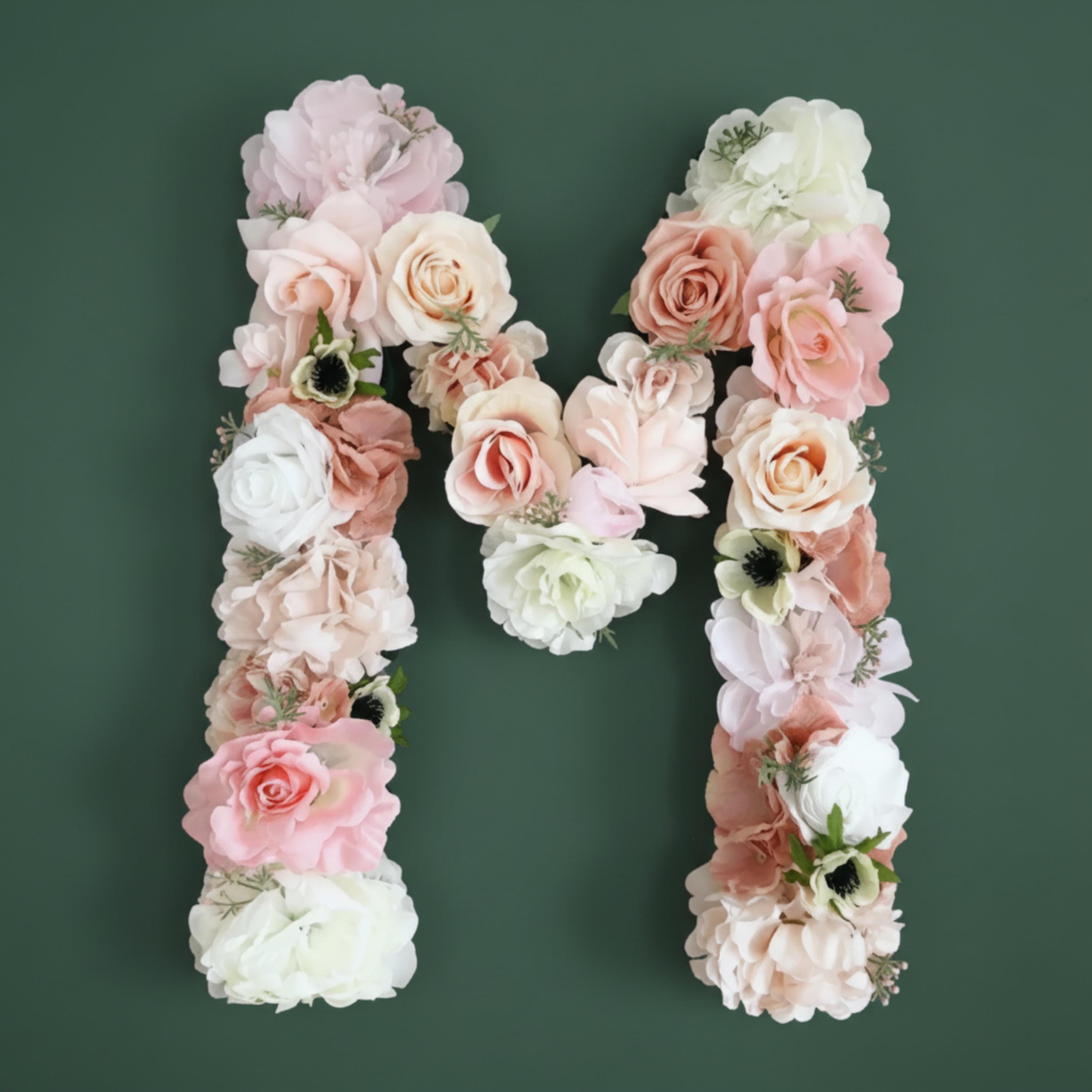 Floral Letter Centerpiece
