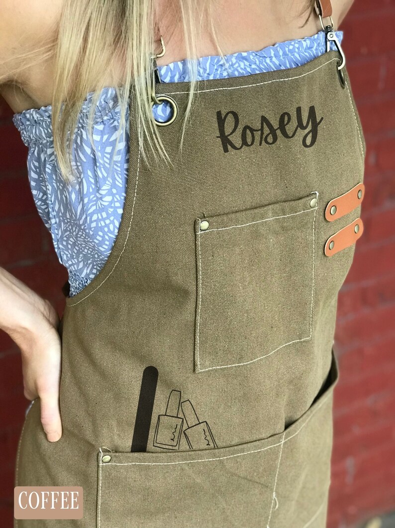 Custom Nail Tech Apron for Manicurist Apron Nail Technician Etsy