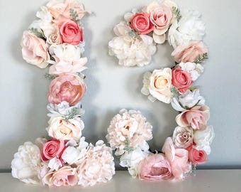 13. Geburtstag Party Dekor 13. Geburtstag Banner Teen Geburtstag Dekor Photo Booth Prop Blumen Nummer Floral Nummer Geburtstag Foto Prop