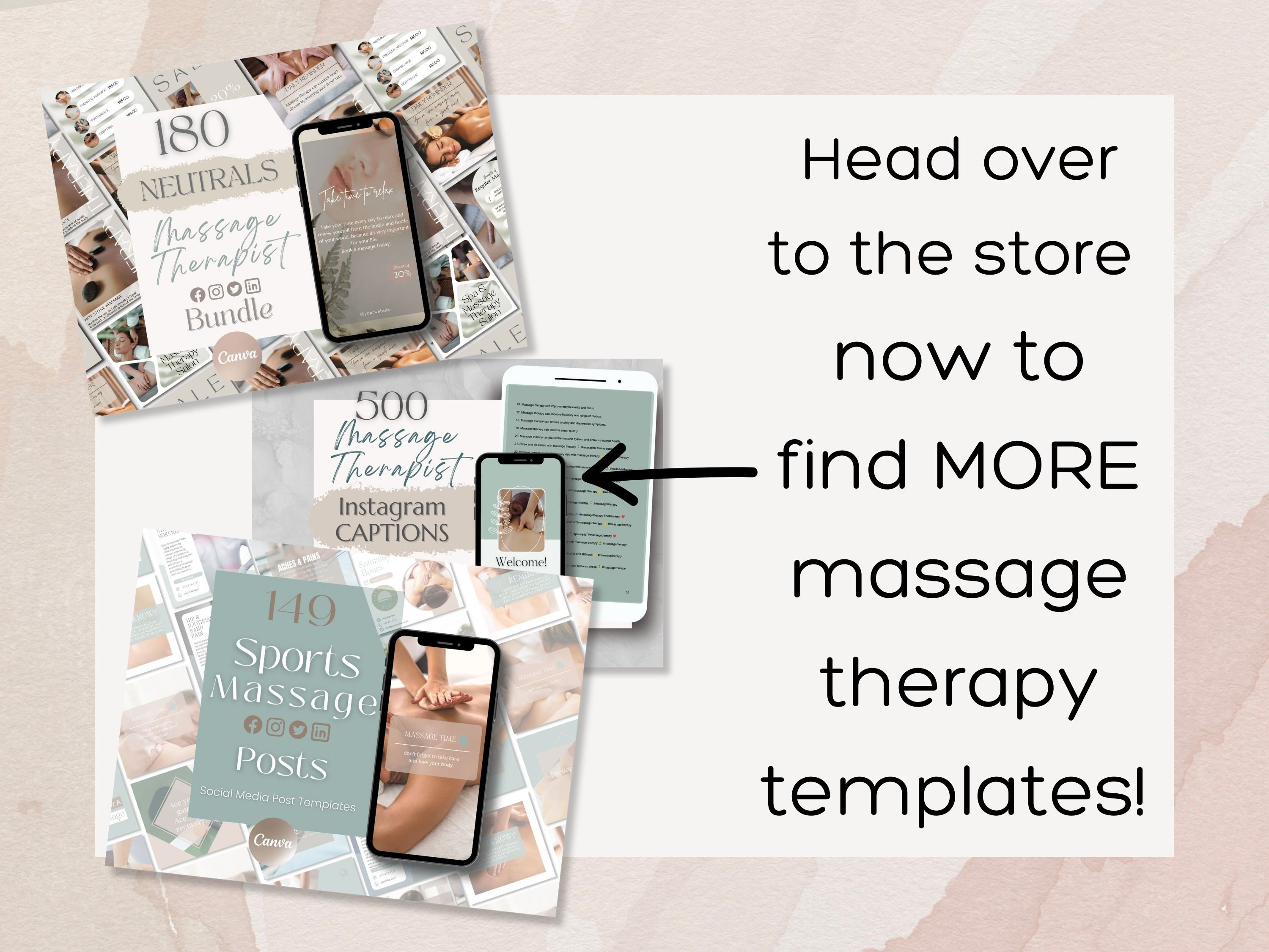 Massage Therapist Content Planning Calendar Massage Therapy - Etsy