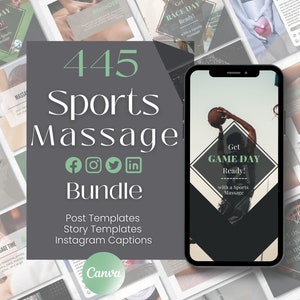 Sports Massage Instagram Template Sports Massage Social Media Template Sports Massage Template Sports Massage Therapist Sports Massage Posts