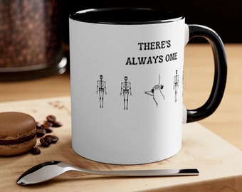 Skelett Tasse, Halloween Kaffeetasse, Lustige Sprüche Tasse, Tanzende Skelett Kaffeetasse, Goth Becher, Sarkastische Tasse