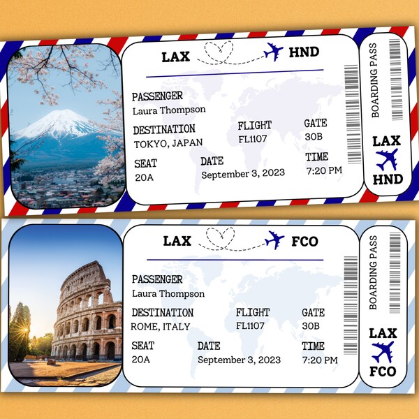 Graduation Flight Ticket Template - Etsy