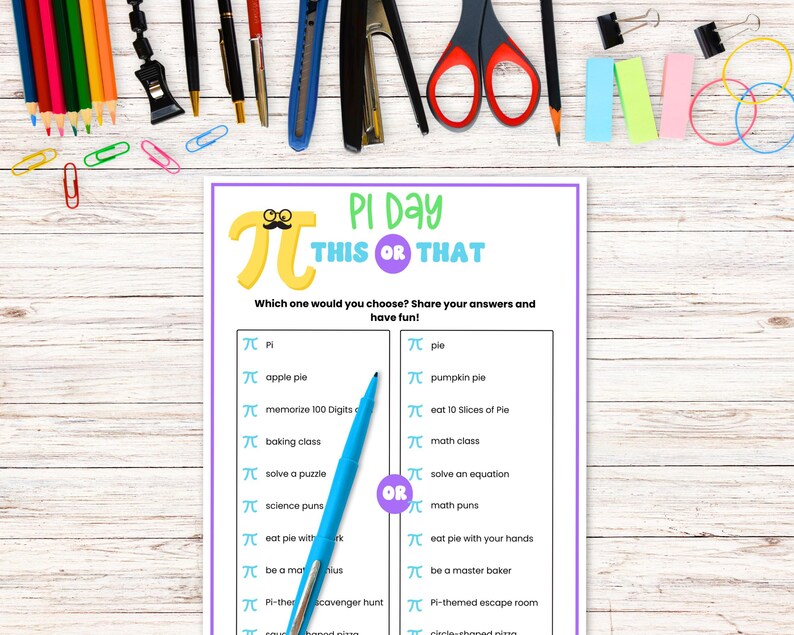 Pi Day Games Bundle - 12 Fun Classroom Pi Day Printable Activities ...