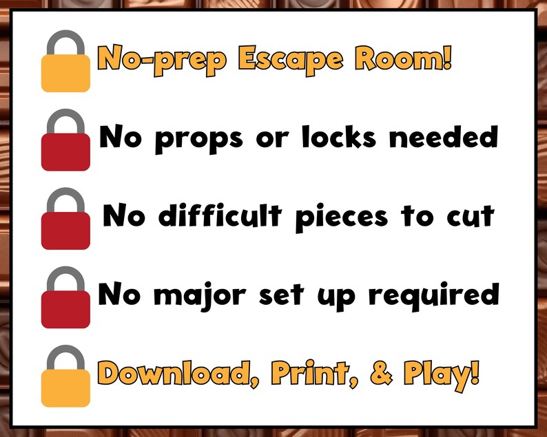 Amusement Park Printable Escape Room for Tweens and Kids - Summer ...