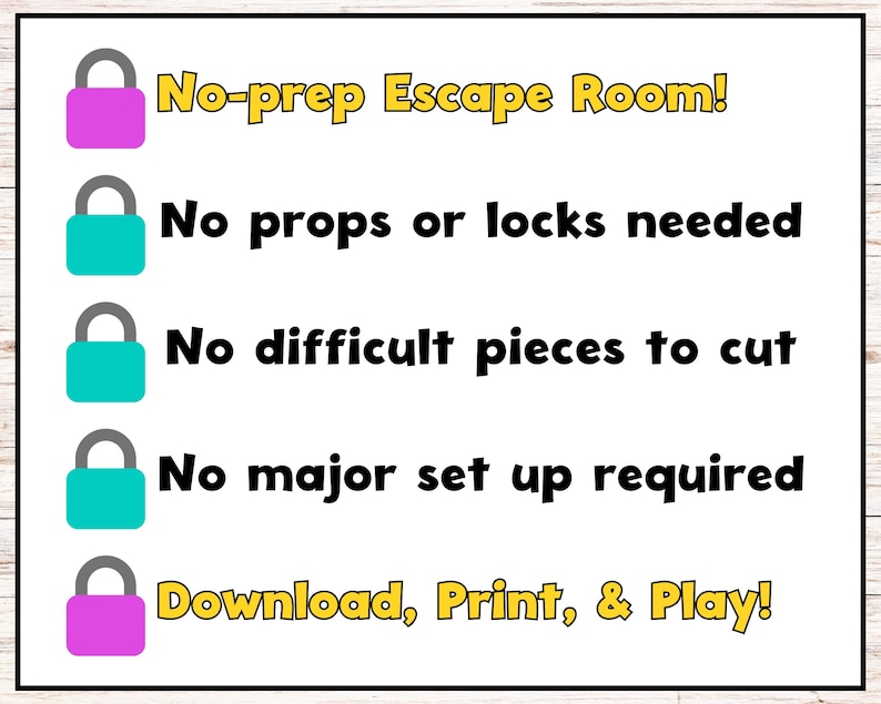 Printable Escape Room for Tweens, Teens, & Kids - End of the School ...