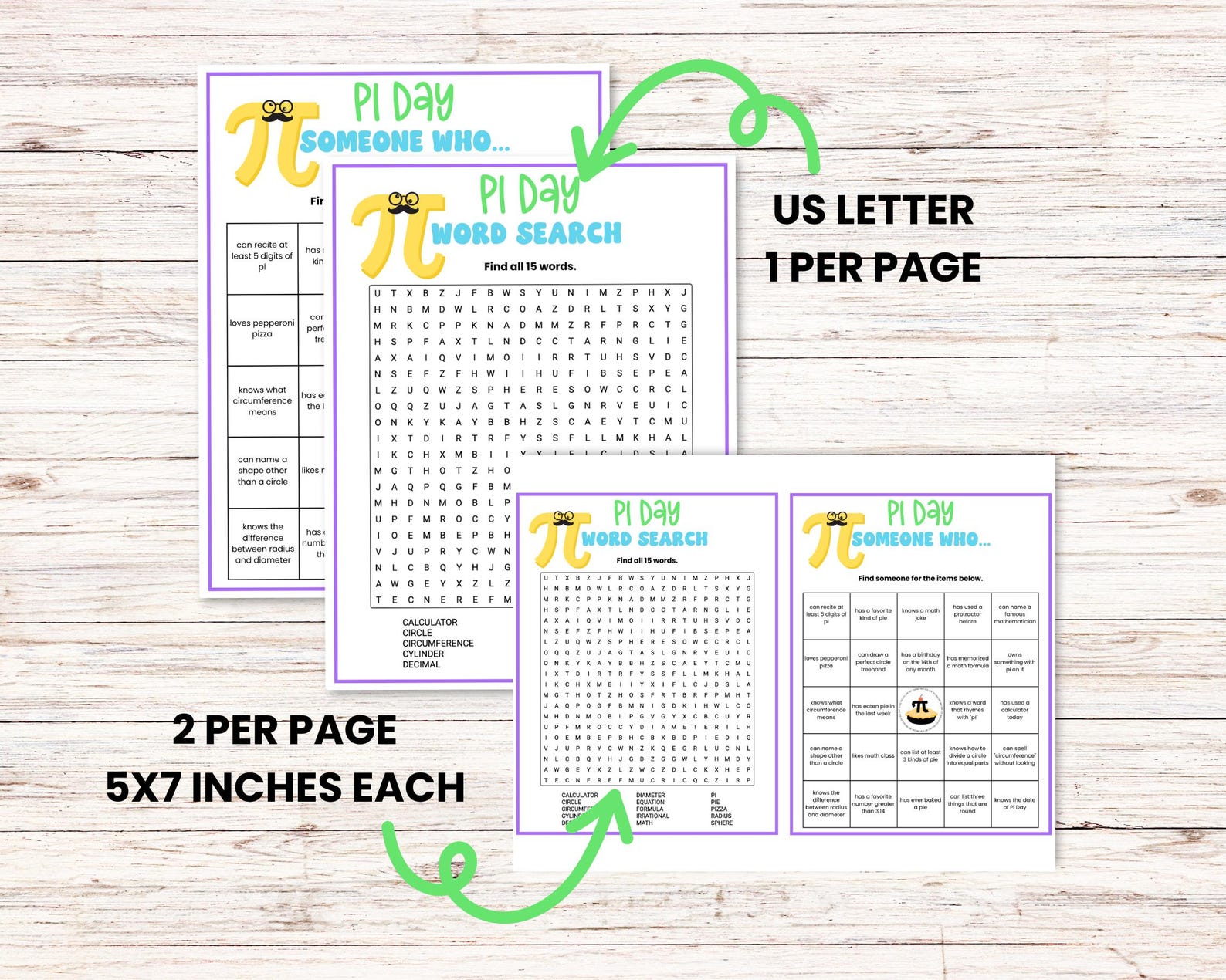 Pi Day Games Bundle - 12 Fun Classroom Pi Day Printable Activities ...