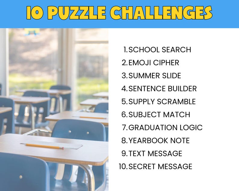 Printable Escape Room for Tweens, Teens, & Kids - End of the School ...