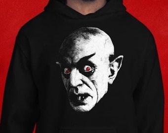 Vintage Nosferatu Hoodie (1922), vintage Halloween hoodie, classic unisex hoodie, vintage film hoodie, horror hoodie