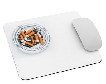 Funny ashtray and cigarette Mousepad - Playful and Durable Design for Your Workspace