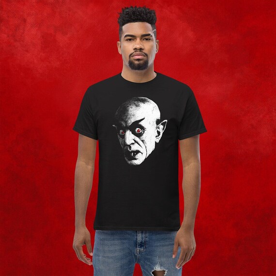 Vintage Nosferatu-shirt (1922), vintage Halloween-shirt, klassiek uniseks T-shirt, vintage filmshirt, klassiek uniseks T-shirt, horrorshirt