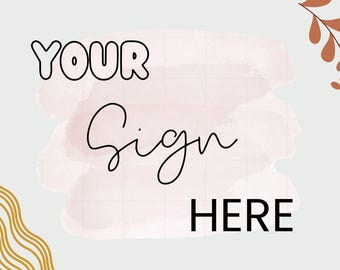 Letrero personalizado/hecho a pedido