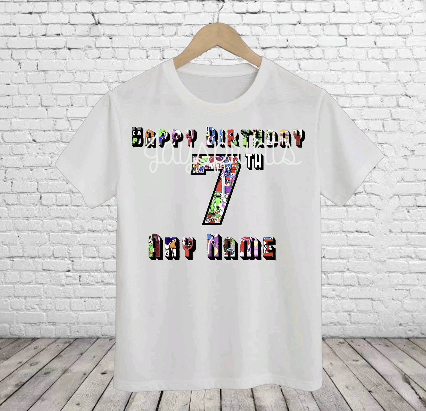 Roblox Birthday Shirt, Personalized Any Colors, Name and Age