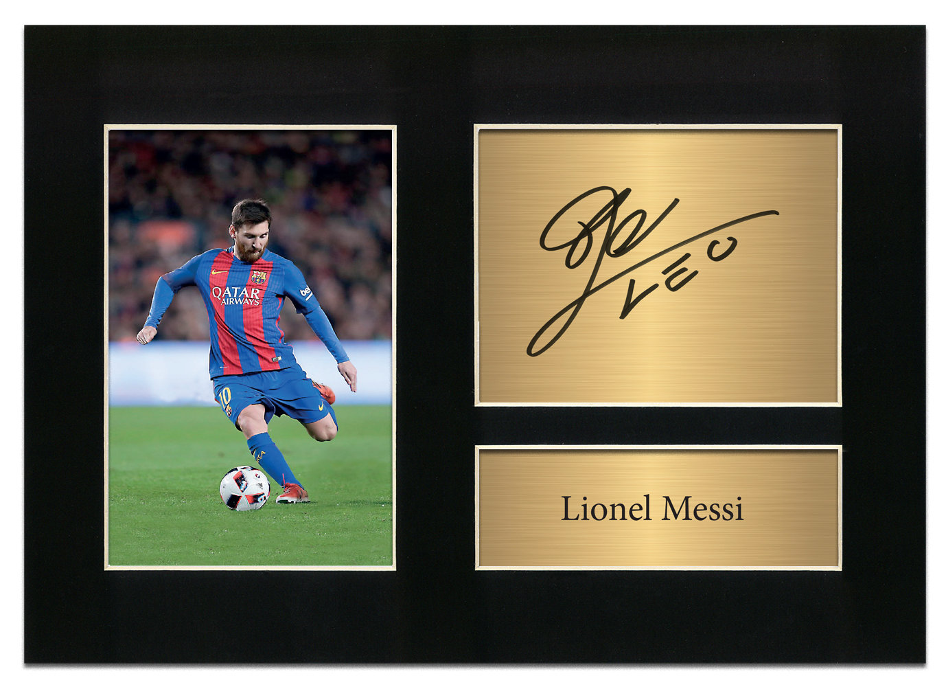 Lionel Messi Signed Barcelona Signed Autograph Printed Photo