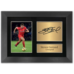 Steven Gerrard signierter italienischer Originalschriftzug High High High High High High Highlegenlegenstoneers