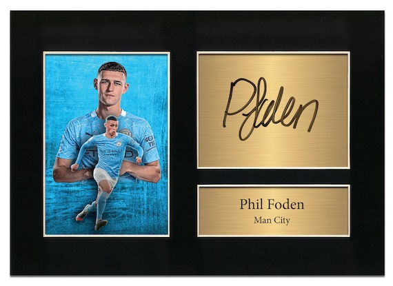 603) ERLING HAALAND Manchester City Signed Photograph Framed Unframed