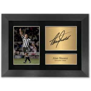 Alan Shearer Newcastle United Signed A4 Printed Autograph Photo Memorabilia Reproduction Print Picture Display No90