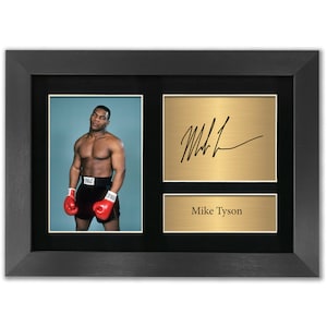 Mike Tyson Autograph Signed Photo Boxing Memorabilia A4 Printed Reproduction Print Picture Display No142